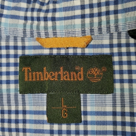 BLUE & green long sleeve buttondown Large - Picture 4 of 6